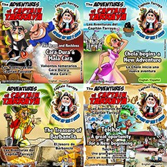 Combinación de los final cuatro libros para colorear